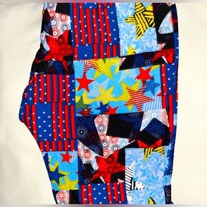 LuLaRoe Americana Patchwork Leggings